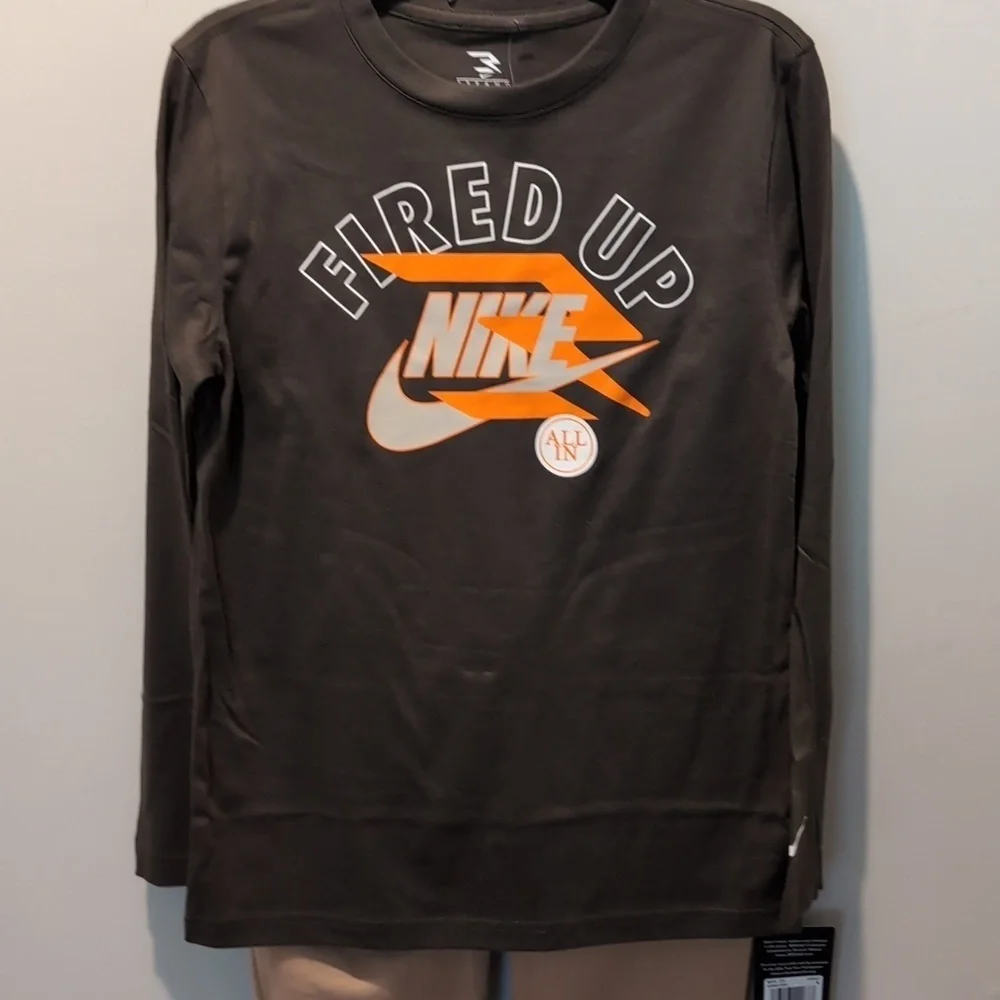 Nike Boys Two-piece Long Sleeve With Jogger Pants